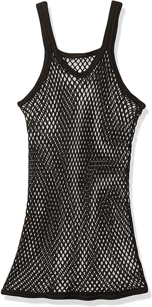 Mens String Mesh Vest Fitted 100% Cotton