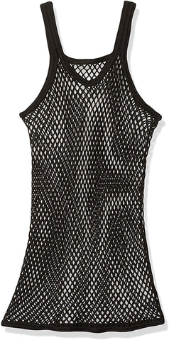 Image of Mens String Mesh Vest Fitted 100% Cotton - AVM