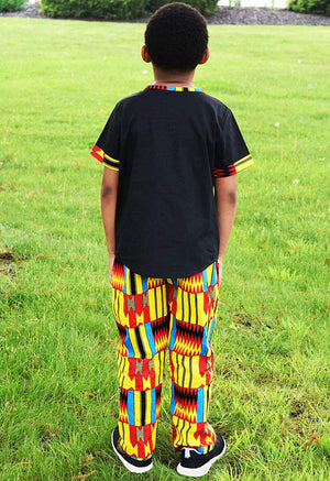 Afrikan Print Kente Kids Suit