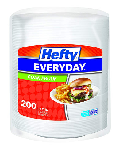 Image of 200 Medium Round Foam Disposable Plates - AVM