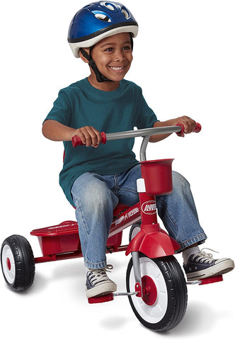 Image of 4-in-1 Stroll 'N Trike, Red Toddler Tricycle - AVM