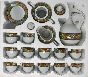 Ethiopian 41 pc Traditional Coffee Set