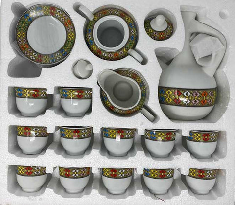 Image of Ethiopian 41 pc Traditional Coffee Set - AVM