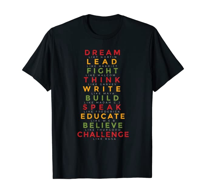 Great Afrikan Leaders inspiration T-Shirt - AVM