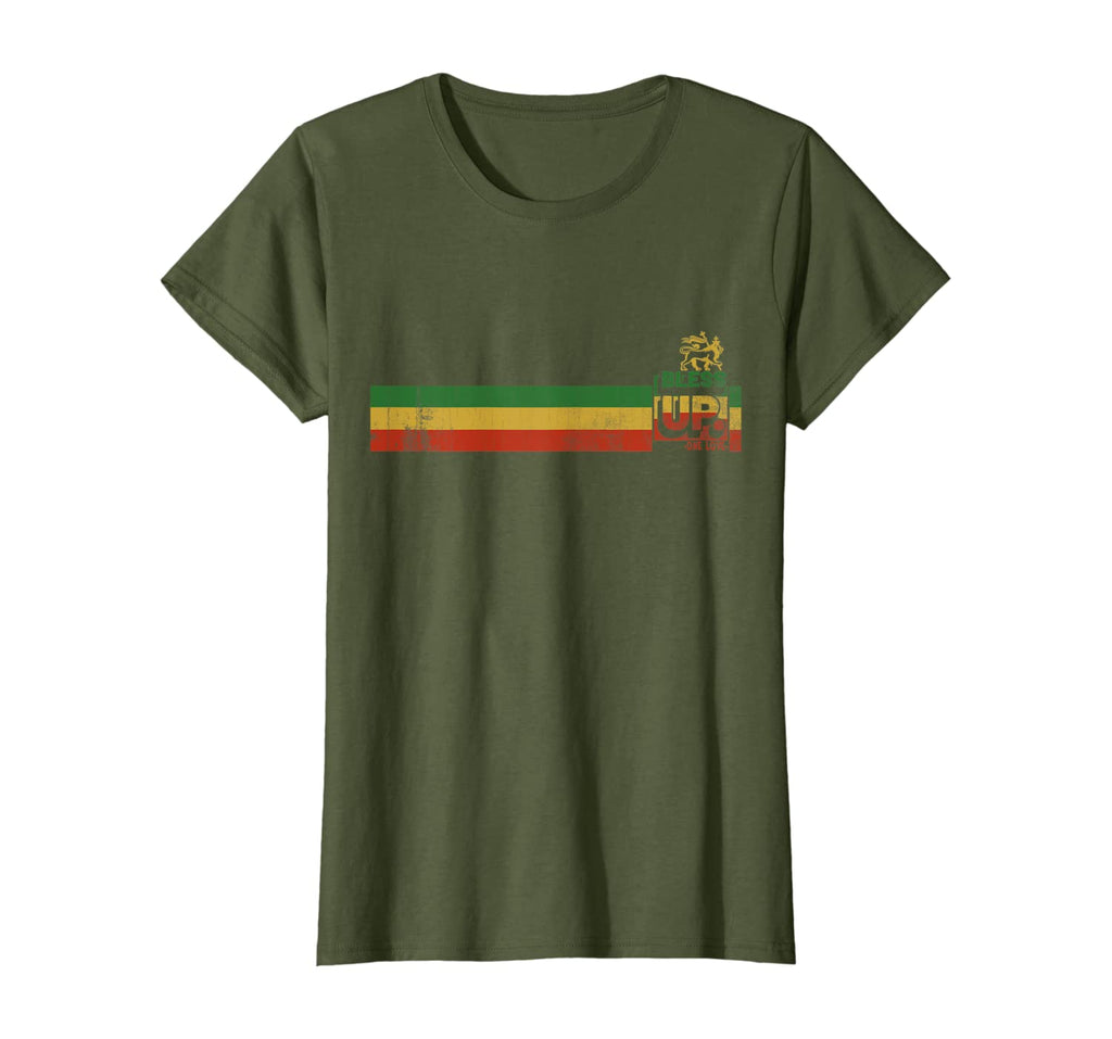 Bless up Jamaican Roots Rock Reggae T-Shirt - AVM