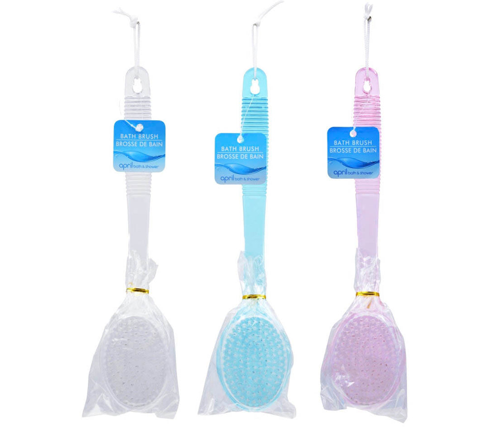 Bath & Shower Bath Brushes with Handles- 3 counts - AVM