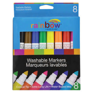 Image of Rainbow Washable Markers - AVM
