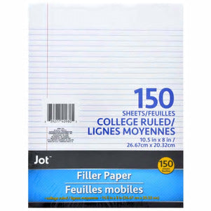 150 sheet College Ruled Filler Paper- 6 Packs - AVM