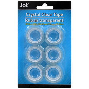 Standard-Size Crystal Clear Tape Roll Refills- 2 pack