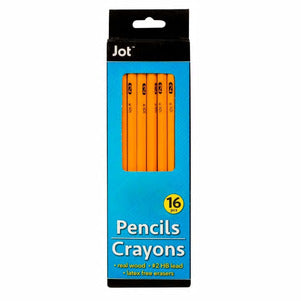 Yellow No.2 Pencils, 16 Count - AVM