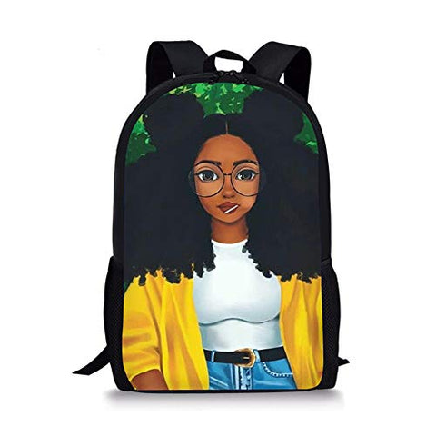 Image of Backpacks Afrikan Girls Hairstyle Printed - AVM