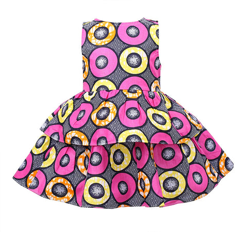 Image of Afrikan Baby Girl Print Dress A14 - AVM