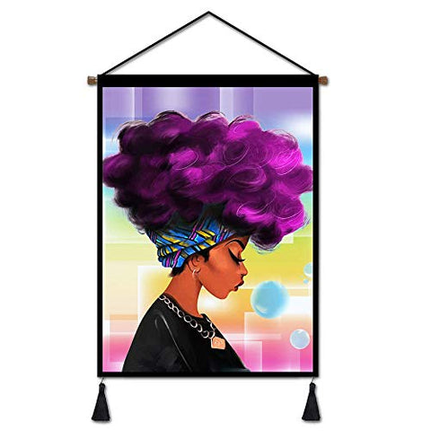 Image of Afro Girl Wall Art - AVM