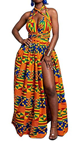 Image of Women's Afrikan Floral Printed Dresses - AVM