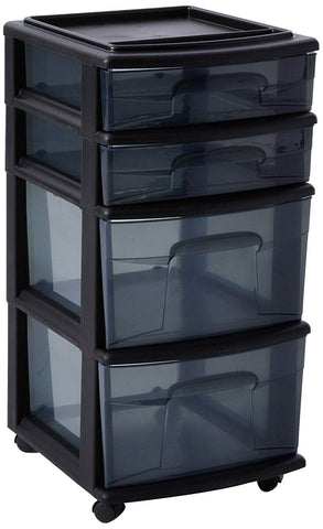 Image of Plastic 4 Drawer Medium Cart - AVM