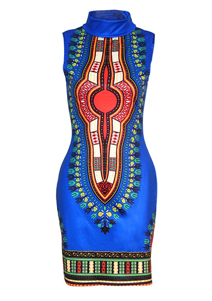 Women's Dashiki Afrikan Floral Dresses - AVM