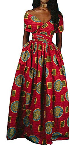 Image of Women's Afrikan Floral Printed Dresses - AVM