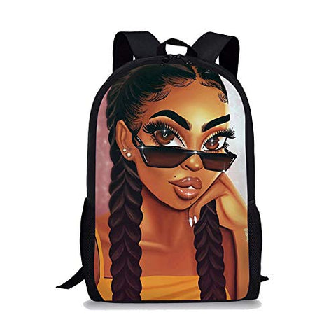 Image of Backpacks Afrikan Girls Hairstyle Printed - AVM