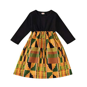 Afrikan Print Clothes Dashiki Style Outfit for girls