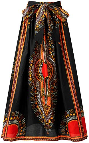Women Afrikan Print Skirt Ankara Maxi Skirt Dashiki Skirt - AVM