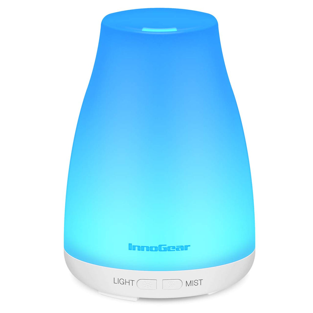 Portable Aromatherapy Essential Oil Diffuser Cool Mist Humidifier with 7 Colors LED Lights A112 - AVM