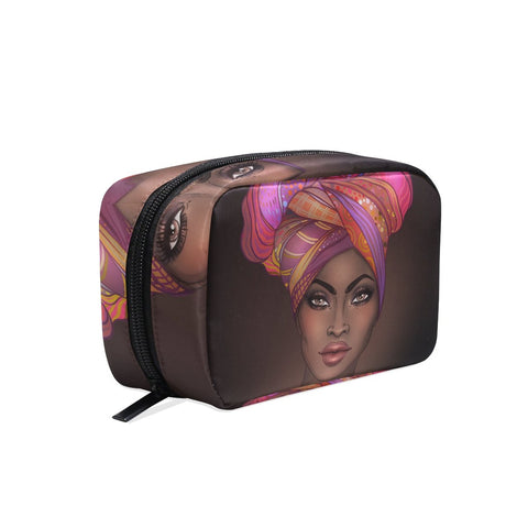Image of Afrikan Woman Toiletry Bag Organizer Accessories Case - AVM