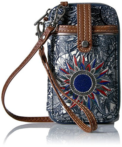 Image of Women Crossbody Cellphone Purse with Multicolor and Adjustable Strap - AVM